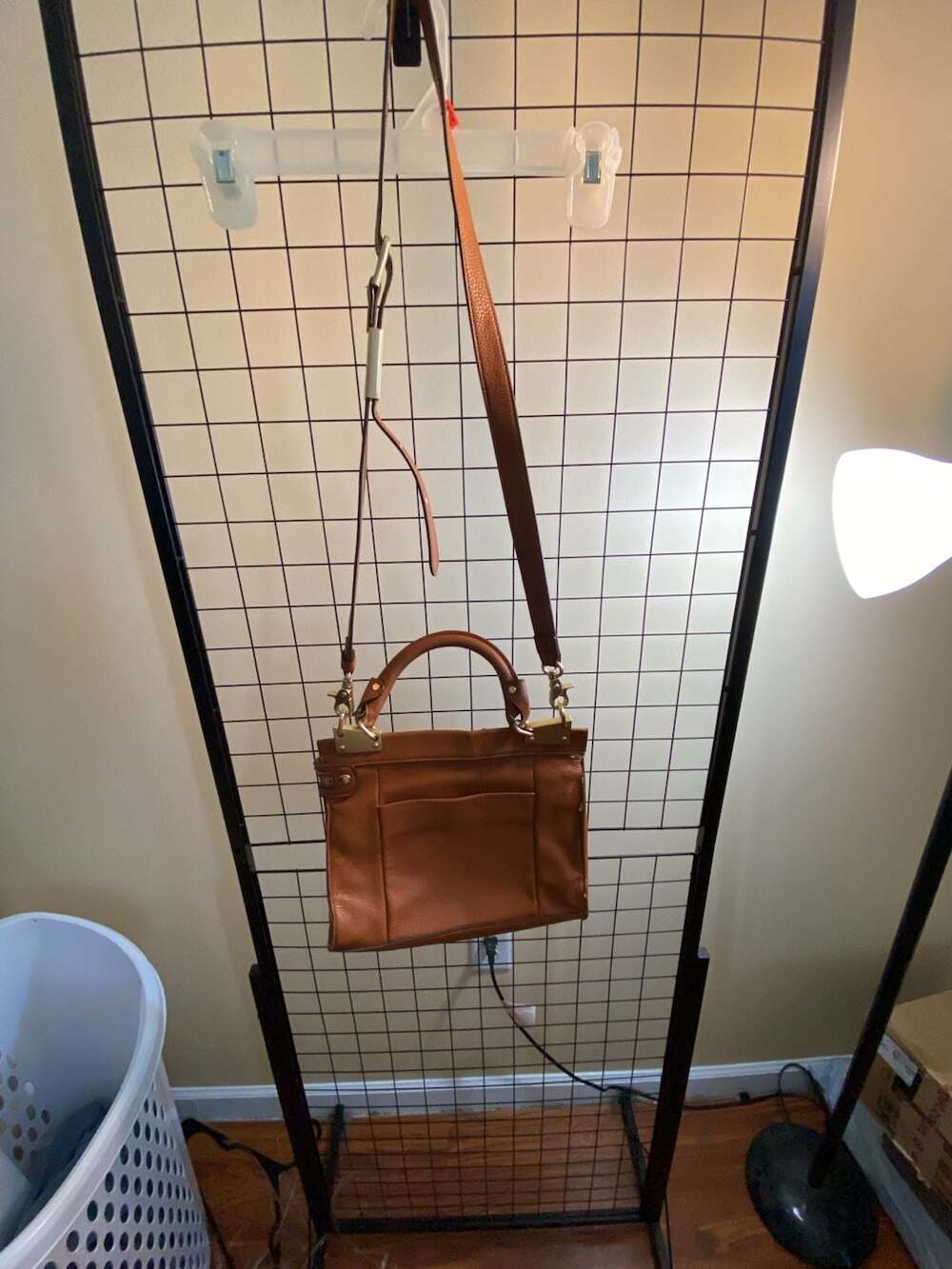 Foley + Corinna Dione Pebbled Leather Satchel Crossbody Bag